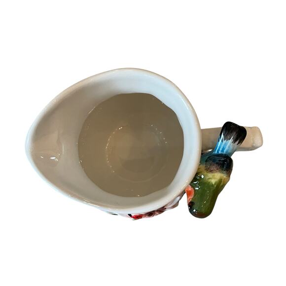 Botanical Collection by Corner Ruby 3D Floral Hummingbird Ceramic Creamer NEW - Picture 11 of 13